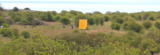 17 MOD target, Dundrennan range, Ruth walking the coast