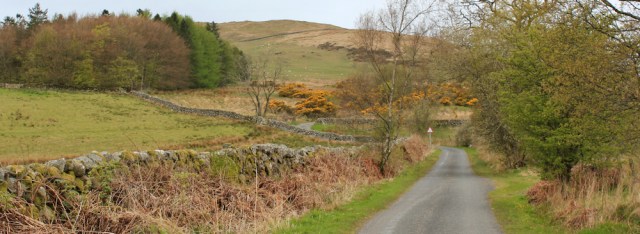 18 climbing Stonach Hill, Ruth walking in Scotland