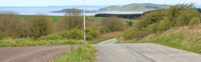 18 Ruth hiking to Kirkcudbright Bay, MOD range, Dundrennan