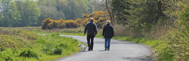 19 Ruth Livingstone trekking to Wigtown, Scotland