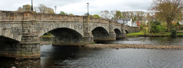 26 Newton Stewart bridge, Ruth Livingstone walking the Scottish coast