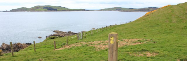 31 footpath along edge of Kirkcudbright Bay, Ruth's coastal walk Dumfries and Galloway