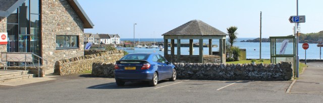 36 post office and bus stop, Isle of Whithorn, Ruth Livingstone's coastal walk