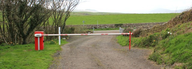 41 barriers at Rascarrel Bridge, Ruth's coast walk, Dumfries and Galloway