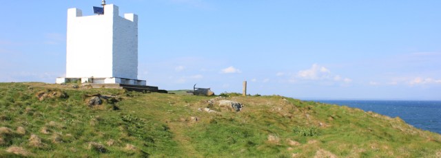 41 The Cairn, Navigational Aid, Isle of Whithorn, Ruth Livingstone hiking in Scotland