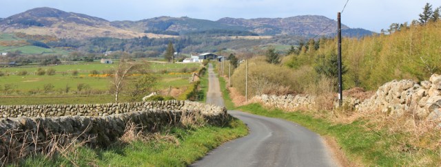 42 long road to Auchencairn,Ruth's coast walk, Dumfries and Galloway