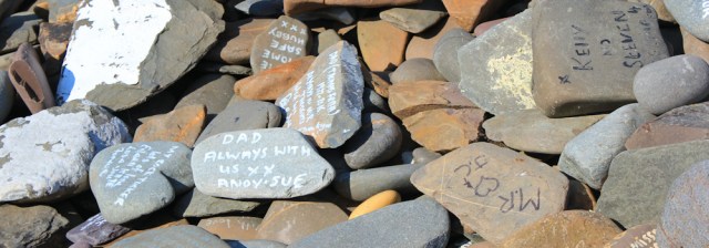 43 Witness Cairn, Isle of WhithornRuth's coastal walk, Scotland