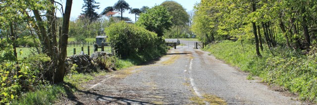 02 derelict road, Glenluce, Ruth walking the Galloway coast, Scotland