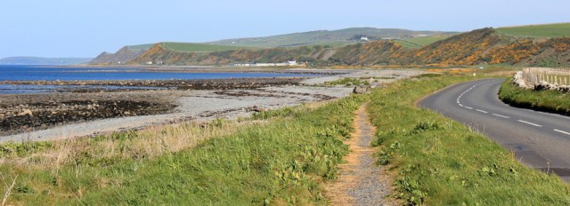 03 road walking from Port William, Ruth's coastal walk, Galloway, Scotland