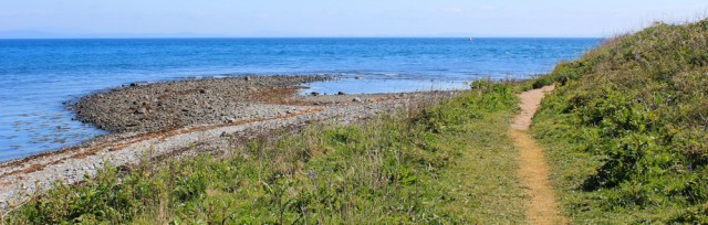08 Calliness Point, Ruth walking the Mull of Galloway Trail, Scotland