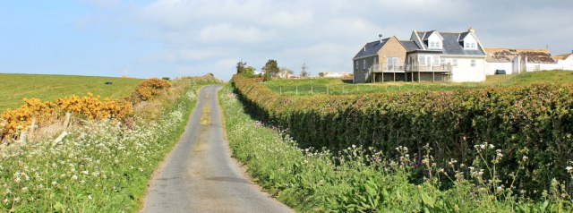 14 Mid Float, Ruth hiking through The Rhins, Galloway, Scotland
