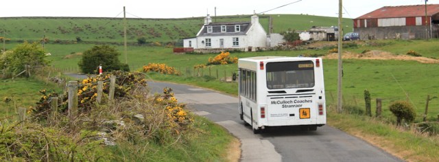 15 local bus, Ruth's coastal walk, The Rhins, Galloway