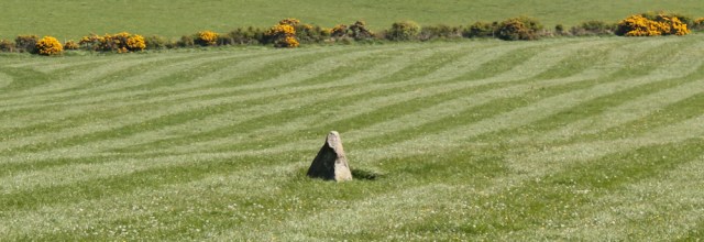 15 standing stone, Mid Float, Ruth hiking The Rhins