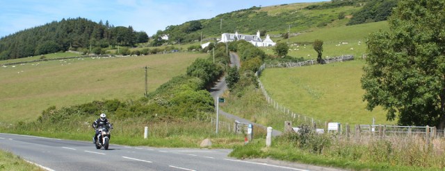 17 Mull of Galloway Trail, Ruth hiking up Laird's Hill