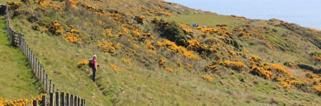 25 teacher in the rear, Duke of Edinburgh Award, Ruth hiking in Scotland