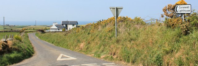 31 road to Corsewall lighthouse, Ruth's coastal walk, The Rhins, Galloway