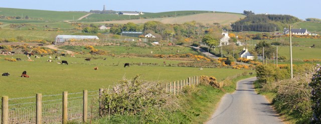 34 Ruth hiking to Leswalt, The Rhins, Galloway, Scotland