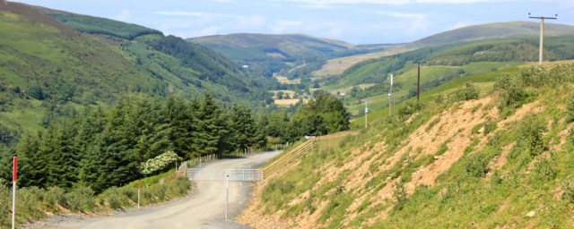 34 Ruth walking the coast of Scotland, to Glenapp Chapel