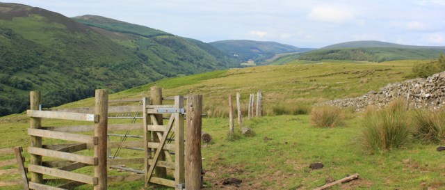 36 Ruth walking the Mull of Galloway hiking Trail to Bridge of the Mark