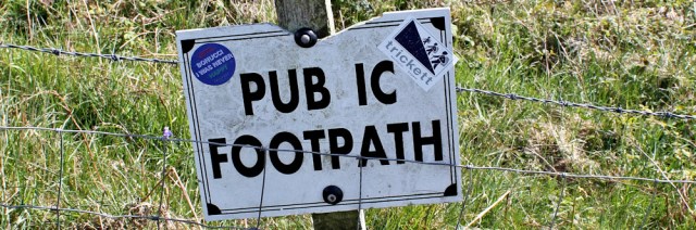 37 pubic footpath, Ruth hiking to Portpatrick, Galloway, Scotland