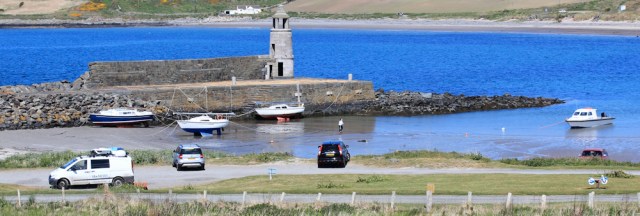 42 news vans at Port Logan, Ruth hiking in Galloway