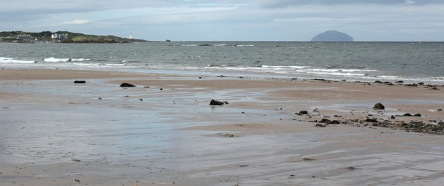 03 Ailsa Craig from Maidens beach, Ruth's coastal walk, Scotland