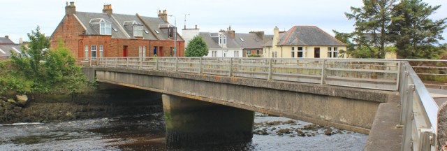 07 Bridge over Water of Grivan, Ruth Livingstone walking the Ayrshire Coastal Path