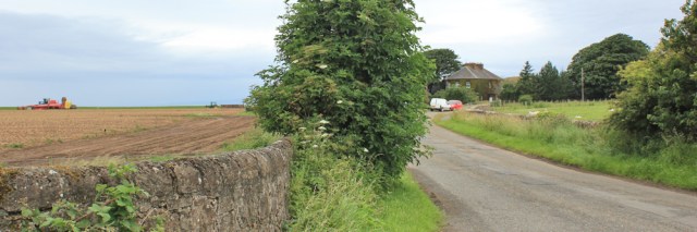 12 road to Girvan Mains, Ruth Livingstone walking the Ayrshire Coastal Path