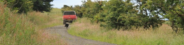 13 sheep farmer, Ruth hiking the Ayrshire Coastal Path, Scotland