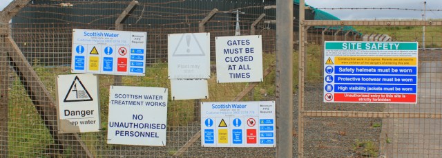 17 water treatment plant, Ruth Livingstone walking the Ayrshire Coastal Path
