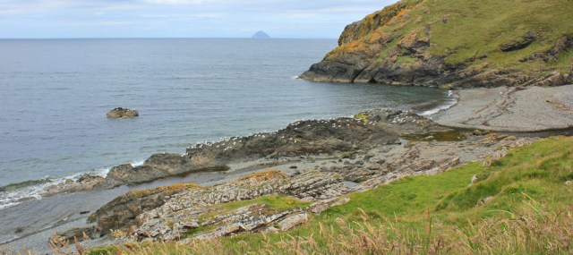 18 Currarie Port and Donald Bowie, Ruth hiking the Ayreshire Coastal Path, Scotland