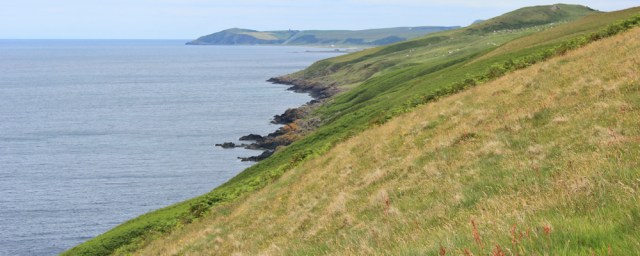 21 Ruth hiking the Ayrshire Coastal Path, Scotland, Ballantrae