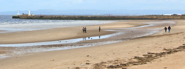 23 Ayr South Pier, Ruth hiking the coast of Scotland