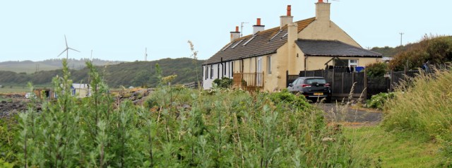 23 cottages, Ruth hiking the Ayrshire Coastal Path