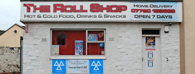 26 Rool Shop, Irvine, Ruth hiking the coast of Scotland