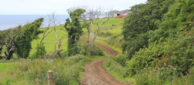 31 Ruth hiking the Ayrshire Coastal Path, Scotland, Ballantrae