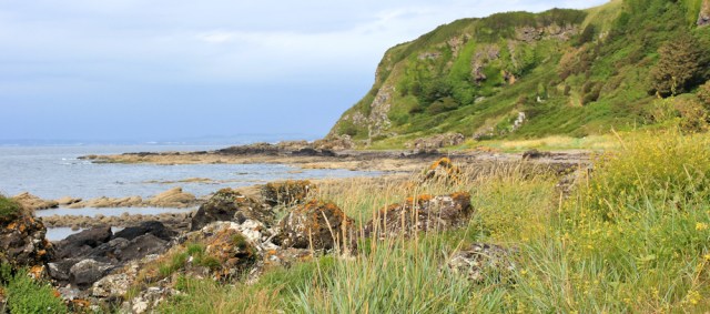 31 Ruth Livingstone hiking the coast from Dunure to Ayr