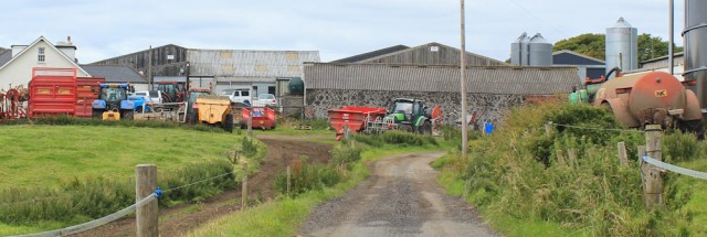 33 Langdale farm, Ruth hiking the Ayrshire Coastal Path, Scotland