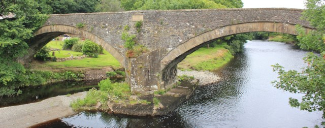 38 Bridge over River Stinchar, Ballantrae, Ruth hiking the Ayrshire Coastal Path, Scotland