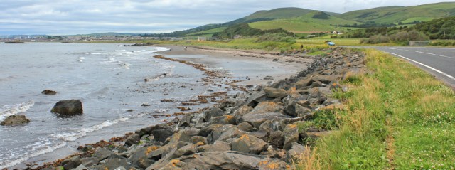 40 A77 into Girvan, Ruth's coastal walk, Scotland