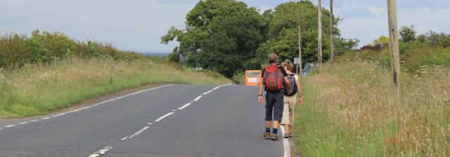 40 road-walking into Ayr, Ruth Livingstone