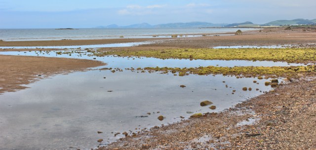 03 empty shore, Ardrossan, Ruth hiking the coast of Scotland