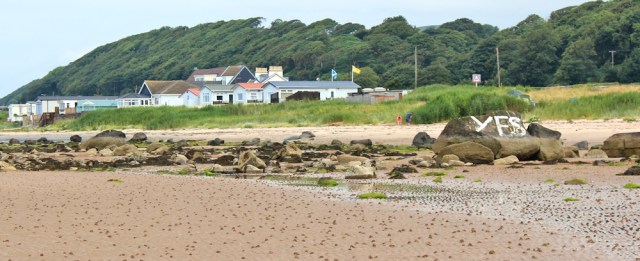 05 holiday park, Ruth hiking the coast of Scotland
