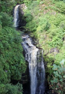08 Glenashdale Falls, Ruth hiking on the Isle of Arran