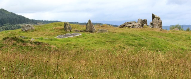 12 Giant's Graves, Isle of Arran, Ruth hiking the coast