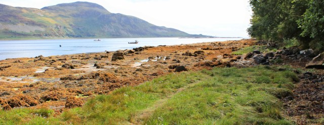12 Holy Island, Ruth hiking the Arran Coastal Way, Scotland