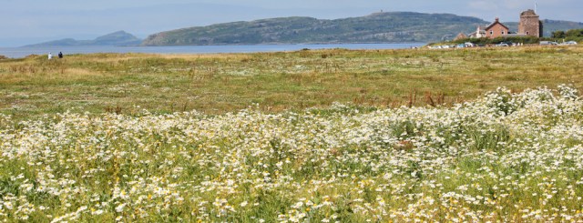 16 Portencross, Ruth hiking the Ayrshire Coastal Path, Scotland