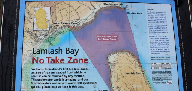 19 Lamlash Bay, No Take Zone, Ruth's coastal walk, Isle of Arran