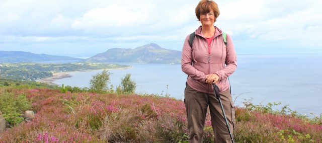 19 Ruth Livingston hiking the Arran Coastal Way