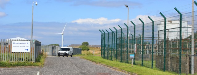 24 Hunterston A, nuclear site, Ruth hiking the Ayrshire Coastal Path, Scotland